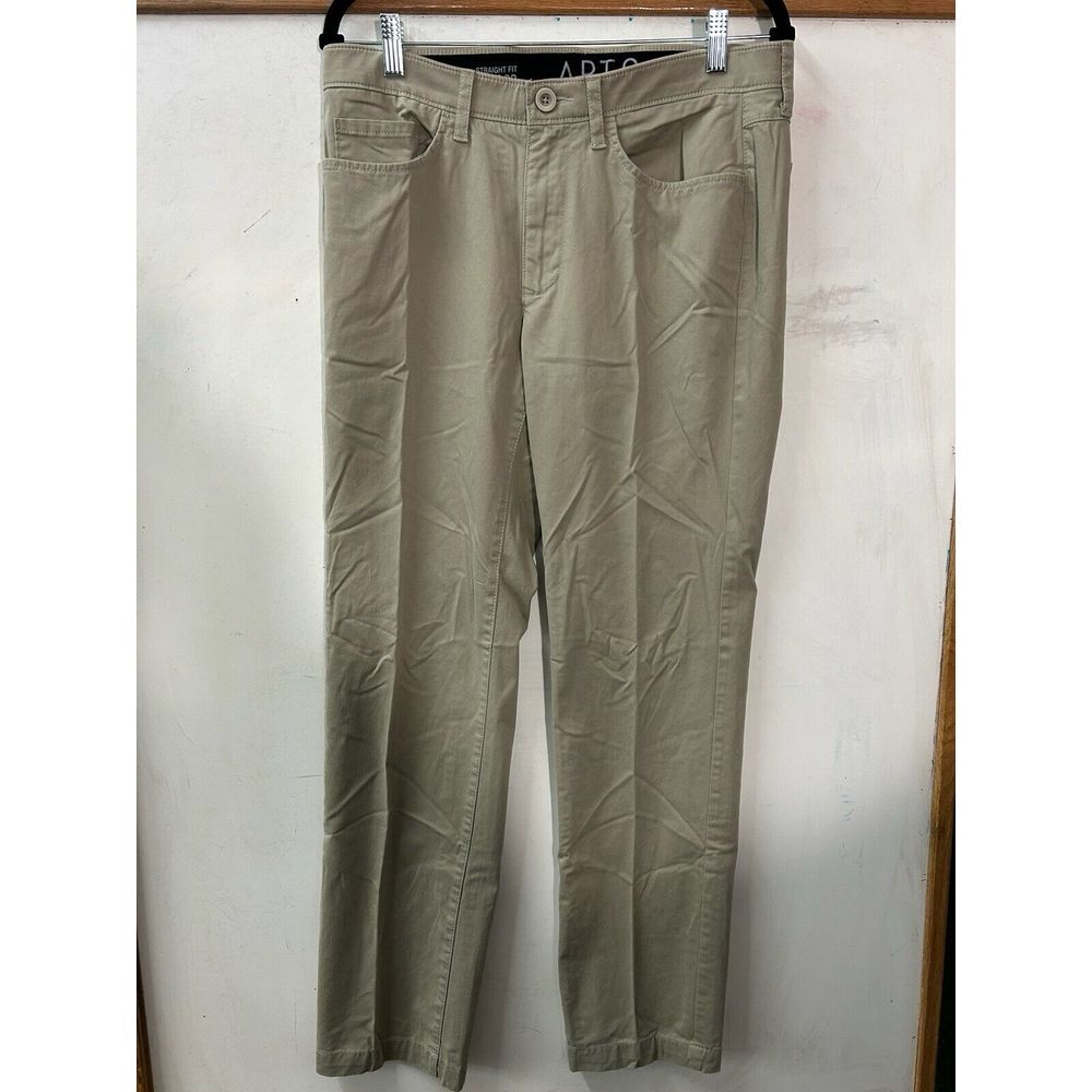 APT.9 Premier Flex Straight Fit Pants Men's 33X32‎ Khaki Casual
